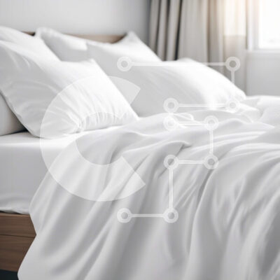 Intra Συλλεκτικό Ξύλινο Παζλ Plywood  4mm - Καθαρό και άνετο κρεβάτι με λευκά σεντόνια και μαξιλάρια Σε Ξύλινο Κουτί - Διαστάσεις Puzzle: 10x10 cm – 25 κομμάτια - Image 1