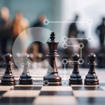 Intra Συλλεκτικό Ξύλινο Παζλ Plywood  4mm - Μαύρο κομμάτι σκακιού στη σκακιέρα Σε Ξύλινο Κουτί - Διαστάσεις Puzzle: 10x10 cm – 25 κομμάτια - Image 1