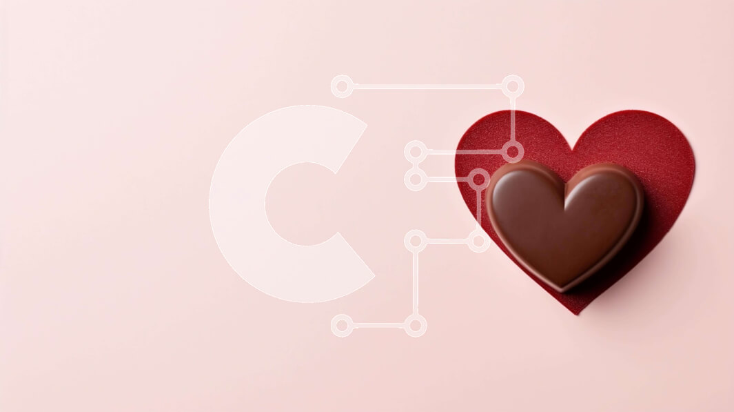 Intra Συλλεκτικό Ξύλινο Παζλ Plywood  4mm - Ημέρα του Αγίου Βαλεντίνου Μπάρα σοκολάτας σε σχήμα καρδιάς σε ροζ φόντο Σε Ξύλινο Κουτί - Διαστάσεις Puzzle: 10x10 cm – 25 κομμάτια