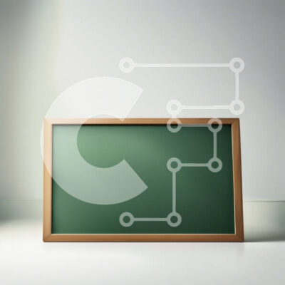 Intra Συλλεκτικό Ξύλινο Παζλ Plywood 4mm - Άδειος πίνακας κιμωλίας σε ένα γραφείο σε μια τάξη Σε Ξύλινο Κουτί - Διαστάσεις Puzzle: 10x10 cm – 25 κομμάτια - Image 1