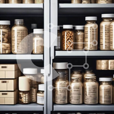 Intra Συλλεκτικό Ξύλινο Παζλ Plywood  4mm - Ντουλάπι φαρμακείου γεμάτο με διάφορους τύπους φαρμάκων Σε Ξύλινο Κουτί - Διαστάσεις Puzzle: 10x10 cm – 25 κομμάτια - Image 1