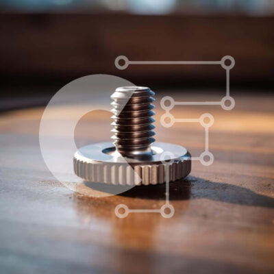 Intra Συλλεκτικό Ξύλινο Παζλ Plywood  4mm - Μεταλλική βίδα σε ημιτελή ξύλινη επιφάνεια Σε Ξύλινο Κουτί - Διαστάσεις: 10x10 cm – 25 κομμάτια - Image 1