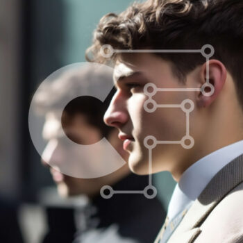 Intra Συλλεκτικό Ξύλινο Παζλ Plywood  4mm - Ομάδα ανδρών με κοστούμια και casual ρούχα έξω από ένα κτίριο Σε Ξύλινο Κουτί - Διαστάσεις Puzzle: 10x10 cm – 25 κομμάτια - Image 1