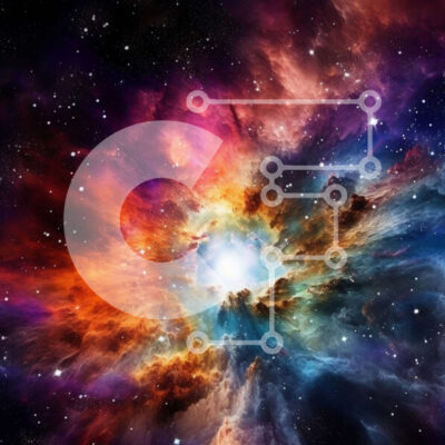 Intra Συλλεκτικό Ξύλινο Παζλ Plywood  4mm - Εκπληκτική εικόνα ενός πολύχρωμου νεφελώματος στο διάστημα Σε Ξύλινο Κουτί - Διαστάσεις: 10x10 cm – 25 κομμάτια - Image 1