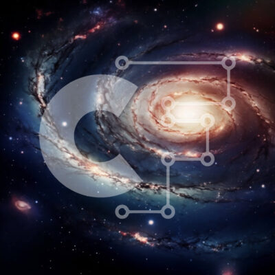 Intra Συλλεκτικό Ξύλινο Παζλ Plywood 4mm - Σπειροειδής Γαλαξίας στο Διάστημα Σε Ξύλινο Κουτί - Διαστάσεις: 10x10 cm – 25 κομμάτια - Image 1