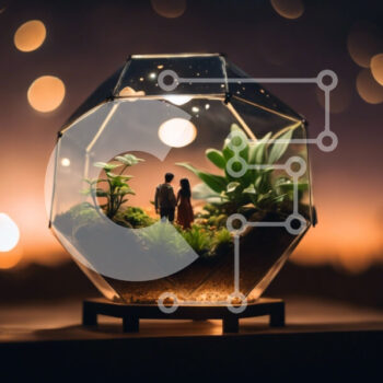 Intra Συλλεκτικό Ξύλινο Παζλ Plywood  4mm - Γυάλινο Terrarium με ειδώλια και φυτά για μινιατούρες κήπους Σε Ξύλινο Κουτί - Διαστάσεις Puzzle: 10x10 cm – 25 κομμάτια - Image 1