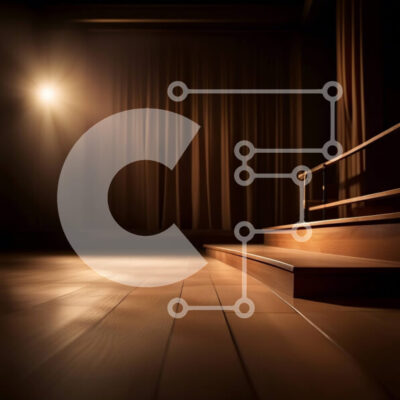 Intra Συλλεκτικό Ξύλινο Παζλ Plywood 4mm - Κενή σκηνή με προβολέα - Ένα τέλειο σκηνικό για παραστάσεις Σε Ξύλινο Κουτί - Διαστάσεις Puzzle: 10x10 cm – 25 κομμάτια - Image 1