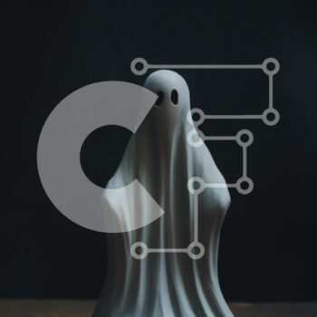 Intra Συλλεκτικό Ξύλινο Παζλ Plywood  4mm - Λευκό φάντασμα αγαλμάτιο για αποκριάτικες διακοσμήσεις Σε Ξύλινο Κουτί - Διαστάσεις Puzzle: 10x10 cm – 25 κομμάτια - Image 1