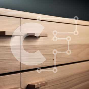 Intra Συλλεκτικό Ξύλινο Παζλ Plywood  4mm - Μοντέρνο Ξύλινο ντουλάπι με συρτάρια και πόρτες Σε Ξύλινο Κουτί - Διαστάσεις Puzzle: 10x10 cm – 25 κομμάτια - Image 1