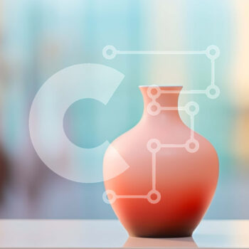 Intra Συλλεκτικό Ξύλινο Παζλ Plywood  4mm - Πορτοκαλί βάζο με πολύχρωμα λουλούδια σε λευκό τραπέζι Σε Ξύλινο Κουτί - Διαστάσεις Puzzle: 10x10 cm – 25 κομμάτια - Image 1