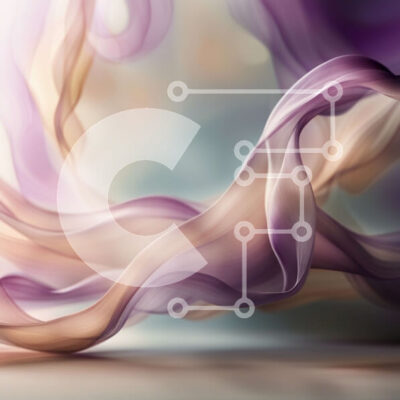 Intra Συλλεκτικό Ξύλινο Παζλ Plywood 4mm - Όμορφο μωβ και μπεζ αφηρημένο έργο τέχνης Σε Ξύλινο Κουτί - Διαστάσεις Puzzle: 10x10 cm – 25 κομμάτια - Image 1