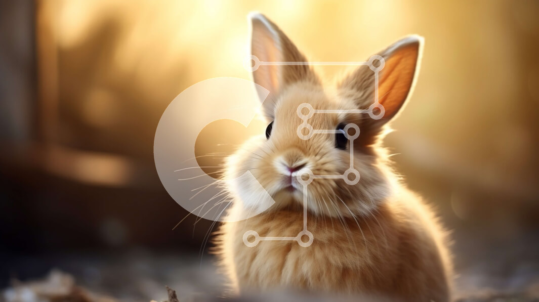 Intra Συλλεκτικό Ξύλινο Παζλ Plywood  4mm - Χαριτωμένη εικόνα ενός καφέ κουνελιού στα φθινοπωρινά φύλλα Σε Ξύλινο Κουτί - Διαστάσεις: 10x10 cm – 25 κομμάτια