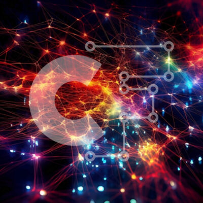 Intra Συλλεκτικό Ξύλινο Παζλ Plywood  4mm - Πολύχρωμο αφηρημένο δίκτυο γραμμών Σε Ξύλινο Κουτί - Διαστάσεις Puzzle: 10x10 cm – 25 κομμάτια - Image 1