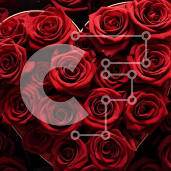 Intra Συλλεκτικό Ξύλινο Παζλ Plywood  4mm - Σύνθεση σε σχήμα καρδιάς από κόκκινα τριαντάφυλλα για την ημέρα του Αγίου Βαλεντίνου Σε Ξύλινο Κουτί - Διαστάσεις Puzzle: 10x10 cm – 25 κομμάτια - Image 1