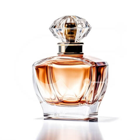 Intra Συλλεκτικό Ξύλινο Παζλ Plywood  4mm - Κομψό μπουκάλι αρώματος σε καθαρό φόντο Σε Ξύλινο Κουτί - Διαστάσεις Puzzle: 10x10 cm – 25 κομμάτια - Image 1