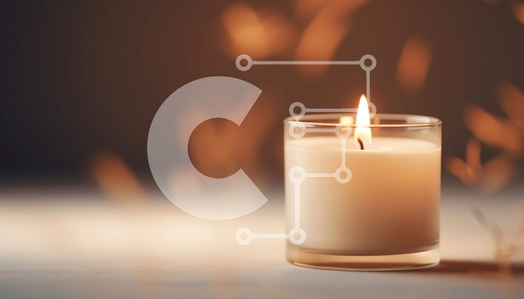 Intra Συλλεκτικό Ξύλινο Παζλ Plywood  4mm - Μονό αναμμένο κερί σε άδειο τραπέζι Σε Ξύλινο Κουτί - Διαστάσεις Puzzle: 10x10 cm – 25 κομμάτια