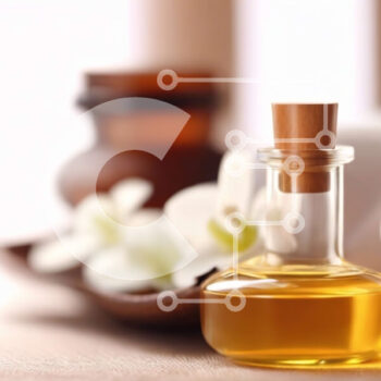 Intra Συλλεκτικό Ξύλινο Παζλ Plywood  4mm - Μπουκάλι αιθέριου ελαίου με αξεσουάρ μασάζ και σπα Σε Ξύλινο Κουτί - Διαστάσεις Puzzle: 10x10 cm – 25 κομμάτια - Image 1