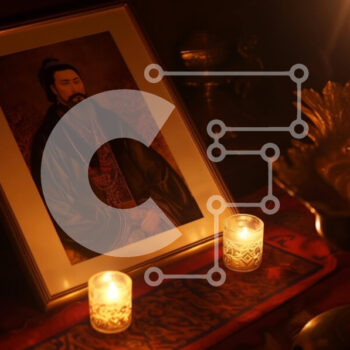 Intra Συλλεκτικό Ξύλινο Παζλ Plywood  4mm - Πλαισιωμένο πορτρέτο ενός ηλικιωμένου άνδρα σε ένα γαλήνιο περιβάλλον Σε Ξύλινο Κουτί - Διαστάσεις Puzzle: 10x10 cm – 25 κομμάτια - Image 1