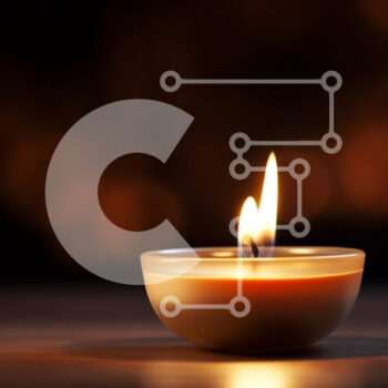 Intra Συλλεκτικό Ξύλινο Παζλ Plywood  4mm - Μονό αναμμένο κερί στο σκοτάδι Σε Ξύλινο Κουτί - Διαστάσεις Puzzle: 10x10 cm – 25 κομμάτια - Image 1