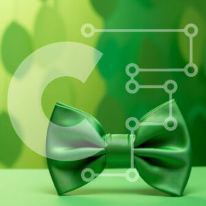 Intra Συλλεκτικό Ξύλινο Παζλ Plywood  4mm - Διακόσμηση παπιγιόν του Αγίου Πατρικίου Σε Ξύλινο Κουτί - Διαστάσεις: 10x10 cm – 25 κομμάτια