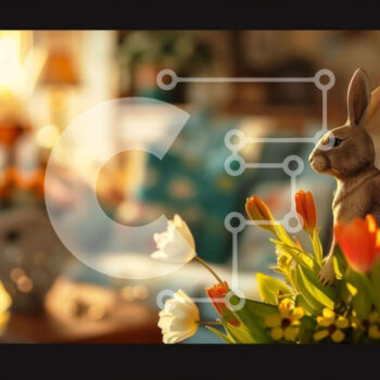 Intra Συλλεκτικό Ξύλινο Παζλ Plywood  4mm - Ειδώλιο λαγουδάκι με λουλούδια και βιβλία Σε Ξύλινο Κουτί - Διαστάσεις Puzzle: 10x10 cm – 25 κομμάτια - Image 1