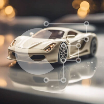 Intra Συλλεκτικό Ξύλινο Παζλ Plywood  4mm - Παιχνίδι σπορ αυτοκίνητο σε επιτραπέζιο με αντανακλάσεις Σε Ξύλινο Κουτί - Διαστάσεις: 10x10 cm – 25 κομμάτια - Image 1