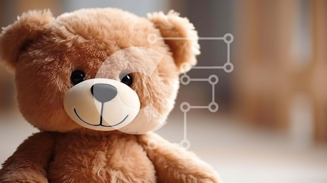 Intra Συλλεκτικό Ξύλινο Παζλ Plywood  4mm - Χαρούμενο καφέ αρκουδάκι που κάθεται σε ένα άδειο δωμάτιο Σε Ξύλινο Κουτί - Διαστάσεις: 10x10 cm – 25 κομμάτια