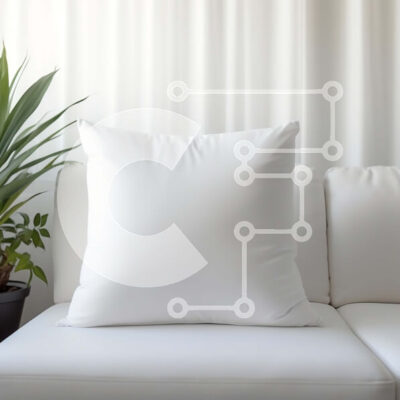 Intra Συλλεκτικό Ξύλινο Παζλ Plywood  4mm - Λευκός καναπές με φυτό σε γλάστρα και μπεζ κουρτίνες Σε Ξύλινο Κουτί - Διαστάσεις Puzzle: 10x10 cm – 25 κομμάτια - Image 1