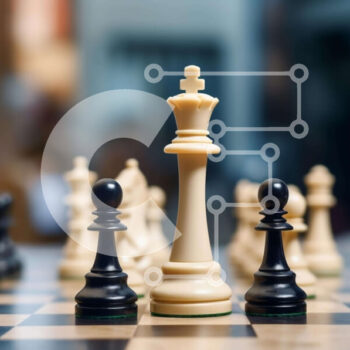 Intra Συλλεκτικό Ξύλινο Παζλ Plywood  4mm - Σκακιέρα με ασπρόμαυρα κομμάτια Σε Ξύλινο Κουτί - Διαστάσεις Puzzle: 10x10 cm – 25 κομμάτια - Image 1