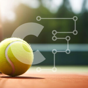 Intra Συλλεκτικό Ξύλινο Παζλ Plywood  4mm - Μπάλα και ρακέτα του τένις στο γήπεδο Σε Ξύλινο Κουτί - Διαστάσεις Puzzle: 10x10 cm – 25 κομμάτια