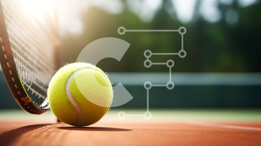 Intra Συλλεκτικό Ξύλινο Παζλ Plywood  4mm - Μπάλα και ρακέτα του τένις στο γήπεδο Σε Ξύλινο Κουτί - Διαστάσεις Puzzle: 10x10 cm – 25 κομμάτια