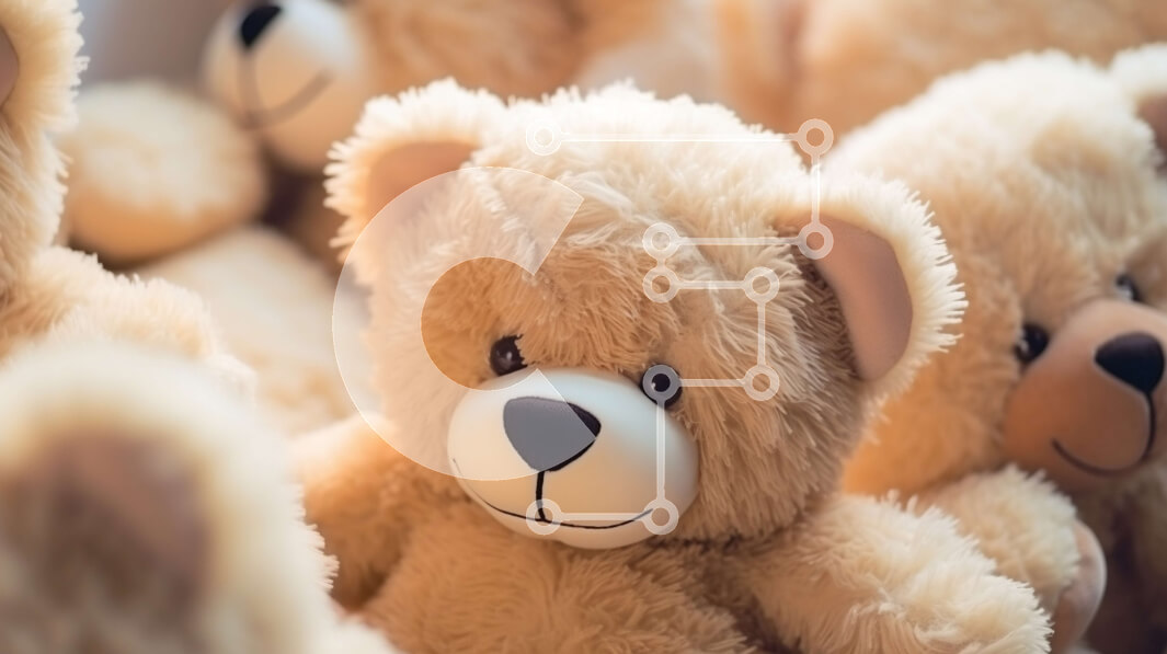 Intra Συλλεκτικό Ξύλινο Παζλ Plywood  4mm - Ομάδα αρκουδιών με βιβλία και παιχνίδια Σε Ξύλινο Κουτί - Διαστάσεις: 10x10 cm – 25 κομμάτια