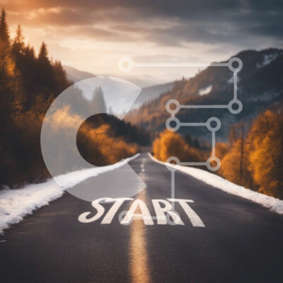 Intra Συλλεκτικό Ξύλινο Παζλ Plywood  4mm - Δρόμος με σημάδι έναρξης στη φύση Σε Ξύλινο Κουτί - Διαστάσεις Puzzle: 10x10 cm – 25 κομμάτια - Image 1