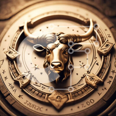 Intra Συλλεκτικό Ξύλινο Παζλ Plywood  4mm - Κεφάλι Ταύρου σε περίτεχνο κυκλικό σχέδιο Σε Ξύλινο Κουτί - Διαστάσεις Puzzle: 10x10 cm – 25 κομμάτια - Image 1