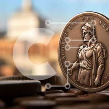 Intra Συλλεκτικό Ξύλινο Παζλ Plywood  4mm - Ρωμαϊκό νόμισμα με την εικόνα του Ρωμύλου και του Ρέμου Σε Ξύλινο Κουτί - Διαστάσεις Puzzle: 10x10 cm – 25 κομμάτια - Image 1