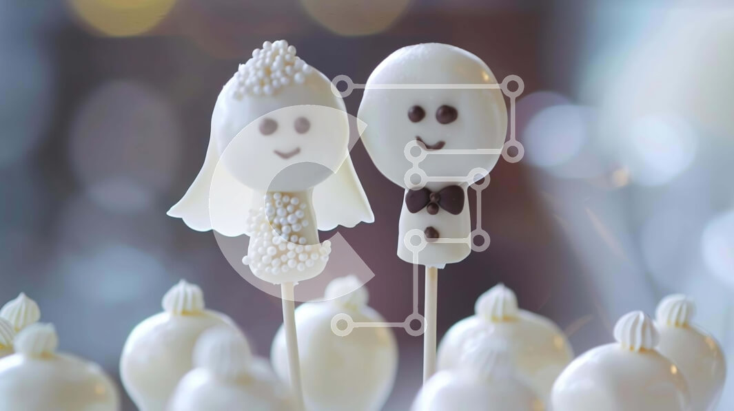 Intra Συλλεκτικό Ξύλινο Παζλ Plywood  4mm - Γαμήλια τούρτα Pops και Cupcakes για τη γιορτή Σε Ξύλινο Κουτί - Διαστάσεις: 10x10 cm – 25 κομμάτια