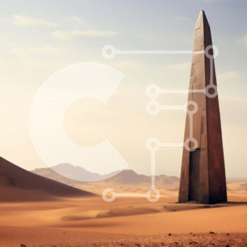 Intra Συλλεκτικό Ξύλινο Παζλ Plywood  4mm - Μεγαλοπρεπής Οβελίσκος στην Έρημη Έρημο Σε Ξύλινο Κουτί - Διαστάσεις Puzzle: 10x10 cm – 25 κομμάτια - Image 1