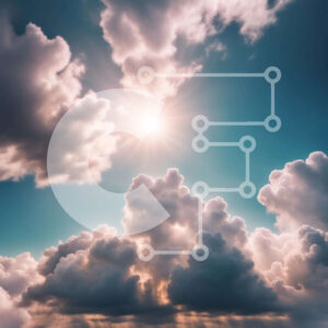 Intra Συλλεκτικό Ξύλινο Παζλ Plywood  4mm - Όμορφος συννεφιασμένος ουρανός με ήλιο που λάμπει Σε Ξύλινο Κουτί - Διαστάσεις: 10x10 cm – 25 κομμάτια