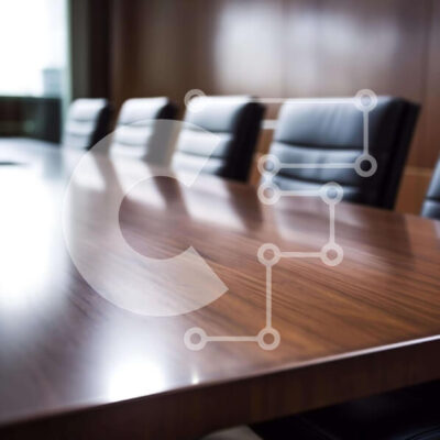 Intra Συλλεκτικό Ξύλινο Παζλ Plywood  4mm - Τραπέζι συνεδρίων με μαύρες δερμάτινες καρέκλες Σε Ξύλινο Κουτί - Διαστάσεις Puzzle: 10x10 cm – 25 κομμάτια - Image 1