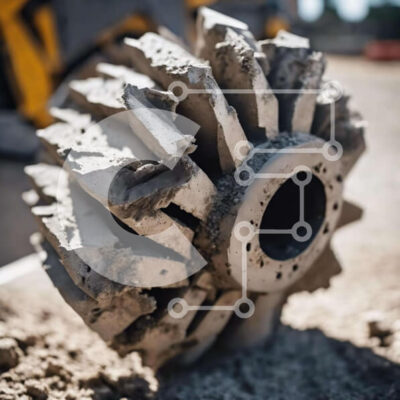 Intra Συλλεκτικό Ξύλινο Παζλ Plywood  4mm - Τροχός κατασκευής σκυροδέματος για οδικές υποδομές Σε Ξύλινο Κουτί - Διαστάσεις: 10x10 cm – 25 κομμάτια - Image 1