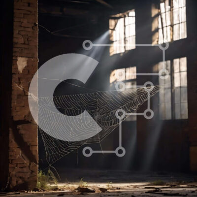 Intra Συλλεκτικό Ξύλινο Παζλ Plywood  4mm - Ιστός αράχνης σε εγκαταλελειμμένο κτίριο Σε Ξύλινο Κουτί - Διαστάσεις Puzzle: 10x10 cm – 25 κομμάτια - Image 1