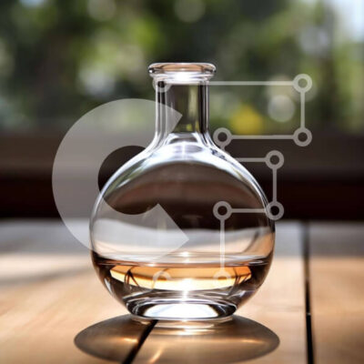 Intra Συλλεκτικό Ξύλινο Παζλ Plywood  4mm - Καθαρή καράφα σε ξύλινο τραπέζι Σε Ξύλινο Κουτί - Διαστάσεις: 10x10 cm – 25 κομμάτια - Image 1