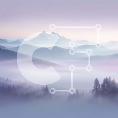 Intra Συλλεκτικό Ξύλινο Παζλ Plywood 4mm - Όμορφο ορεινό τοπίο με ομίχλη και πεύκα Σε Ξύλινο Κουτί - Διαστάσεις: 10x10 cm – 25 κομμάτια - Image 1