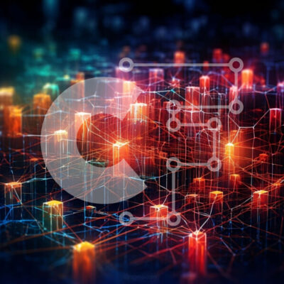 Intra Συλλεκτικό Ξύλινο Παζλ Plywood  4mm - Φωτεινή και ζωντανή εικόνα διασυνδεδεμένων κόμβων σε ένα σύνθετο σύστημα Σε Ξύλινο Κουτί - Διαστάσεις Puzzle: 10x10 cm – 25 κομμάτια - Image 1