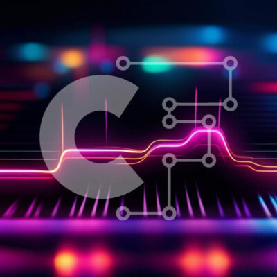 Intra Συλλεκτικό Ξύλινο Παζλ Plywood  4mm - Φουτουριστικό Ηλεκτροκαρδιογράφημα Νέον (ΗΚΓ) Εικόνα κυματομορφής Σε Ξύλινο Κουτί - Διαστάσεις Puzzle: 10x10 cm – 25 κομμάτια - Image 1