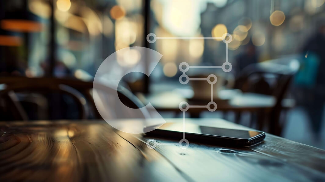 Intra Συλλεκτικό Ξύλινο Παζλ Plywood  4mm - Κινητό τηλέφωνο στο τραπέζι του εστιατορίου Σε Ξύλινο Κουτί - Διαστάσεις Puzzle: 10x10 cm – 25 κομμάτια