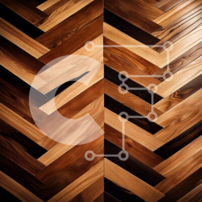 Intra Συλλεκτικό Ξύλινο Παζλ Plywood  4mm - Όμορφη κινηματογράφηση σε πρώτο πλάνο ενός καλοδιατηρημένου ξύλινου δαπέδου με μοτίβο ψαροκόκαλου Σε Ξύλινο Κουτί - Διαστάσεις Puzzle: 10x10 cm – 25 κομμάτια - Image 1