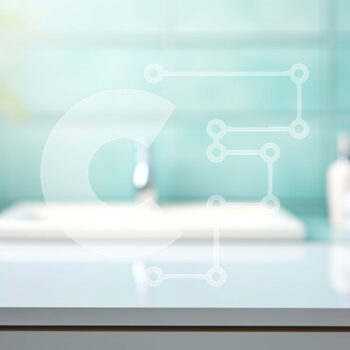 Intra Συλλεκτικό Ξύλινο Παζλ Plywood  4mm - Μπάνιο με λευκό νιπτήρα και πράσινο πλακάκι τοίχο Σε Ξύλινο Κουτί - Διαστάσεις Puzzle: 10x10 cm – 25 κομμάτια - Image 1