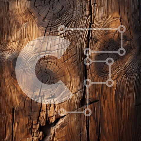 Intra Συλλεκτικό Ξύλινο Παζλ Plywood  4mm - Υφή παλαιωμένου ξύλου με ορατές ρωγμές και κόμπους Σε Ξύλινο Κουτί - Διαστάσεις Puzzle: 10x10 cm – 25 κομμάτια - Image 1