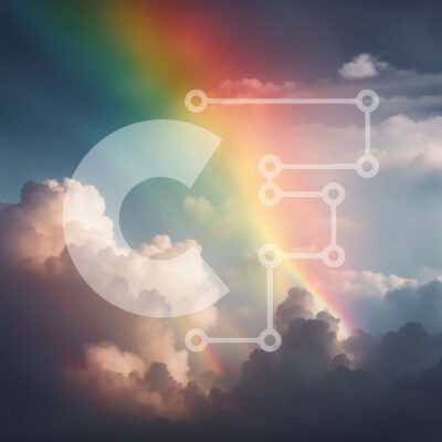 Intra Συλλεκτικό Ξύλινο Παζλ Plywood  4mm - Ζωντανό ουράνιο τόξο στον ουρανό Σε Ξύλινο Κουτί - Διαστάσεις Puzzle: 10x10 cm – 25 κομμάτια - Image 1